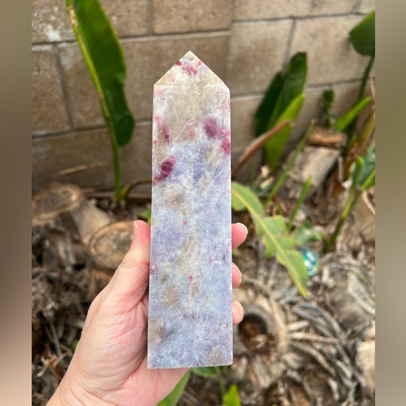Unicorn Stone Tower with Smokey Quartz and Pink Tourmaline - Picture 4 of 11